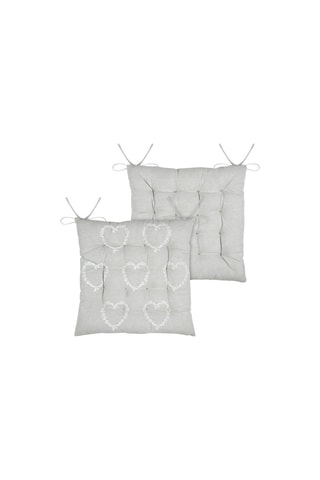 Galette de chaise Abrin - Gris - 40 x 40 cm