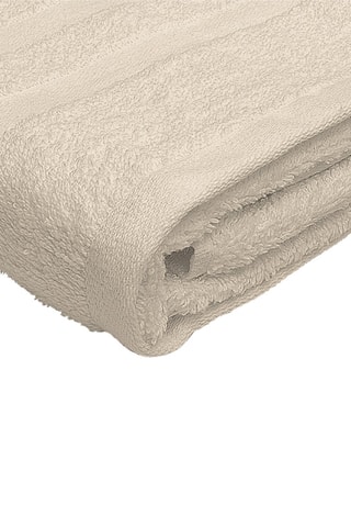 5 serviettes de toilette Le temps d'un bain - Beige clair - 50 x 100 cm