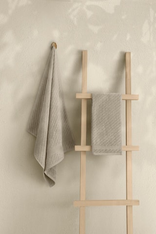 Serviette de toilette et drap de douche - Beige