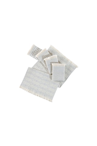 5 serviettes de toilette Maya - Gris - 38 x 65 cm