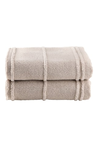 2 serviettes de toilette - Marron clair