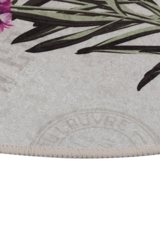 2 tapis de bain Lavender Djt - Beige, violet et vert - 50 x 60 / 60 x 100 cm 