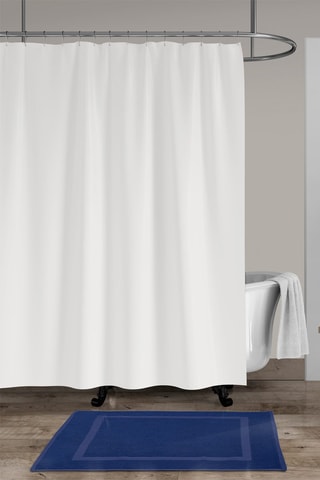 2 tapis de bain Le temps d'un bain - Bleu marine - 50 x 70 cm