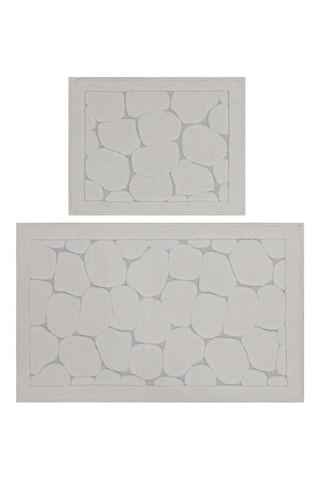 2 tapis de bain Lino - 50 x 60 / 60 x 100 cm