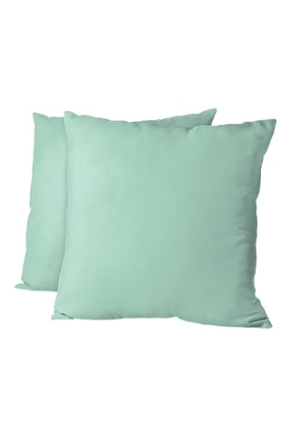 2 taies d’oreiller - Vert d’eau