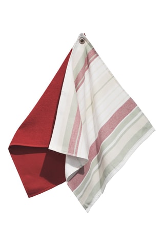 2 carrés éponge - Rouge et blanc