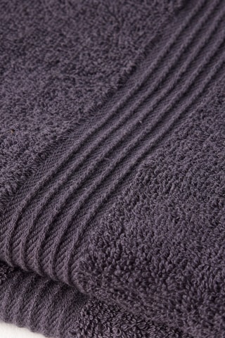 2 serviettes de toilette - Anthracite - 50 x 90 cm