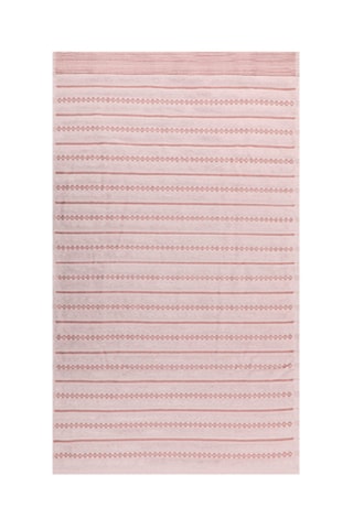 2 serviettes de toilette - Rose poudré - 50 x 90 cm