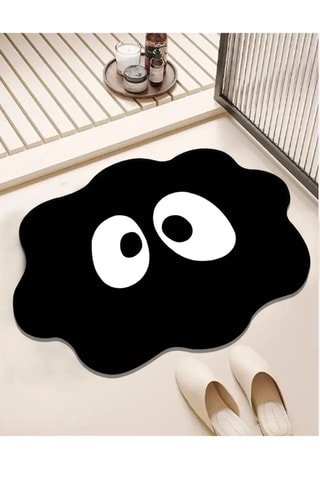 Tapis de bain - Noir - 80 x 100 cm