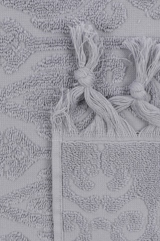 2 serviettes de toilette - Gris clair - 50 x 90 cm