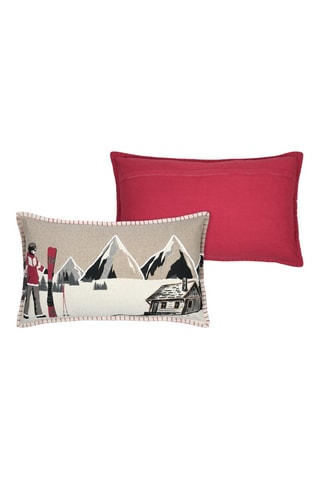 Coussin - Rouge - 35 x 60 cm