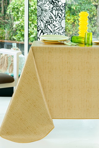 Nappe en toile cirée - Moutarde