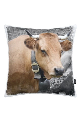 Coussin - Gris et marron - 50 x 50 cm