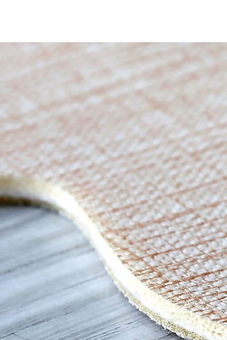 2 tapis de bain - Blanc et doré - 50 x 60/60 x 100 cm