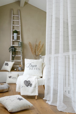 Coussin - Blanc - 45 x 45 cm