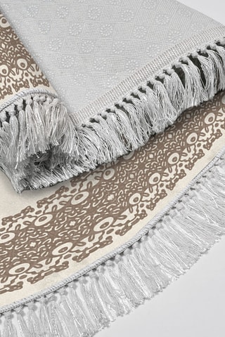 2 tapis de bain - Marron clair - 50 x 60/60 x 100 cm