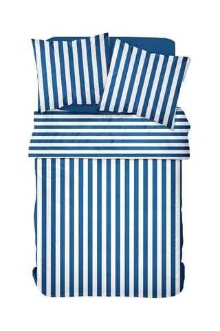 Parure de couette en coton 47 fils/cm² - Bleu roi