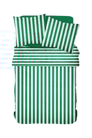 Parure de couette en coton 47 fils/cm² - Vert foncé