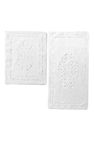 2 tapis de bain - Gris - 50 x 60/60 x 100 cm