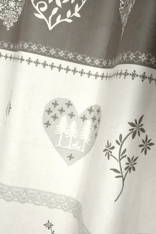 Rideau - Gris et écru - 140 x 260 cm