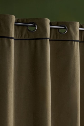 Rideau en velours - Vert foncé - 140 x 240 cm