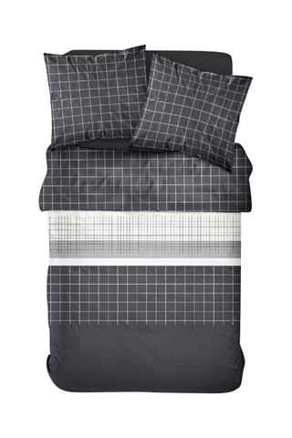 Parure de couette en coton 57 fils - Noir