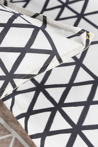 Parure de couette en coton 57 fils - Blanc