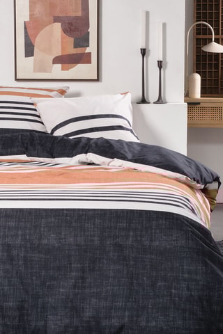 Parure de couette en coton 57 fils - Blanc