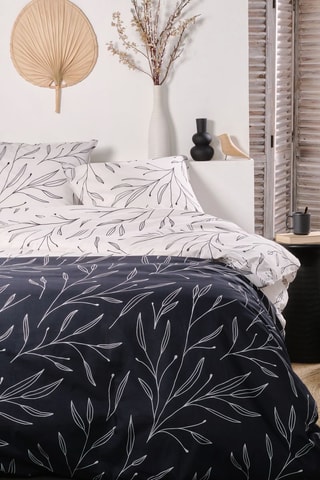 Parure de couette en coton 57 fils/cm² - Blanc