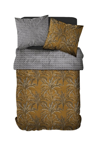 Parure de couette en coton 57 fils - Marron