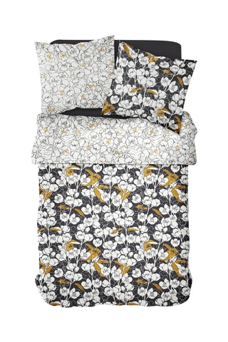 Parure de couette en coton 57 fils/cm² - Blanc