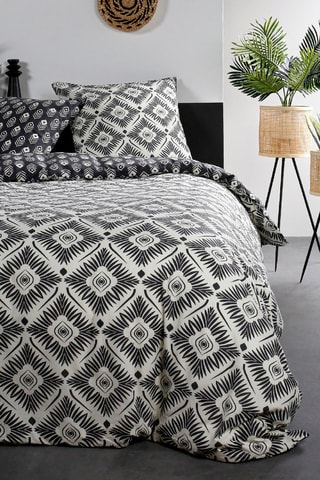 Parure de couette en coton 57 fils/cm² - Blanc