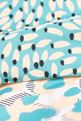 Parure de couette en coton 57 fils/cm² - Vert d’eau