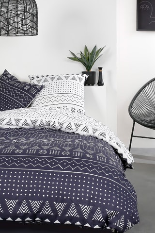 Parure de couette en coton 57 fils/cm² - Blanc