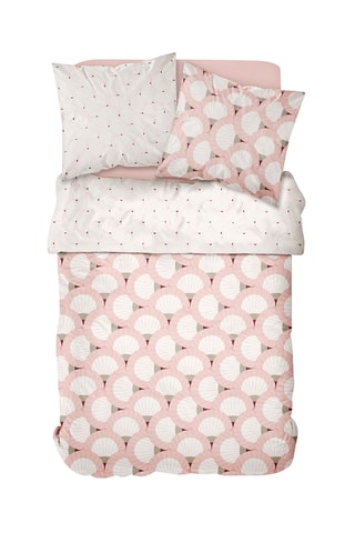 Parure de couette en coton 57 fils/cm² - Blanc