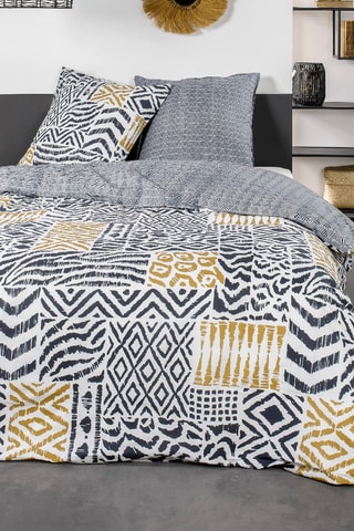 Parure de couette en coton 57 fils/cm² - Noir