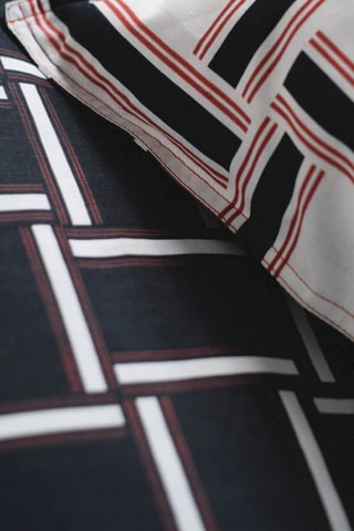 Parure de couette en coton 57 fils - Blanc