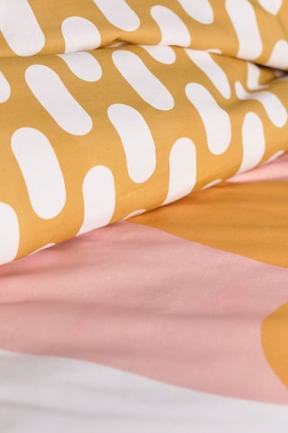 Parure de couette en coton 57 fils/cm² - Jaune