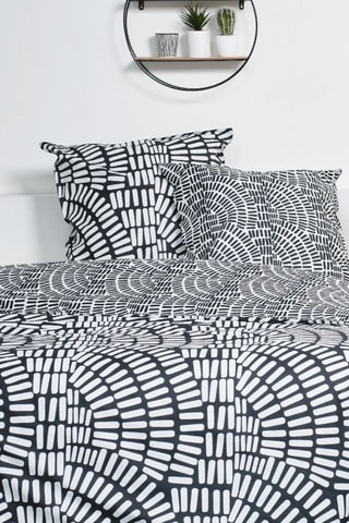 Parure de couette en coton 57 fils/cm² - Blanc