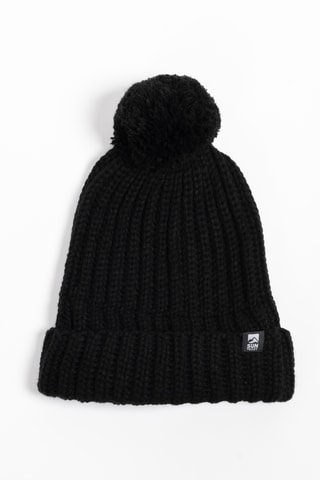 Bonnet à pompon Jeldra - Noir