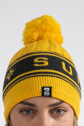 Bonnet en laine mérinos Judson - Jaune