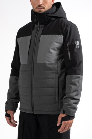 Veste de ski à capuche Doran - Gris foncé chiné