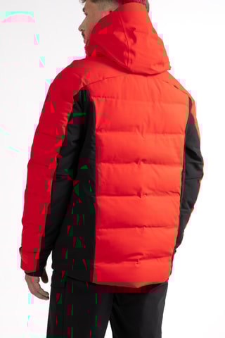 Doudoune de ski à capuche Downhill - Rouge