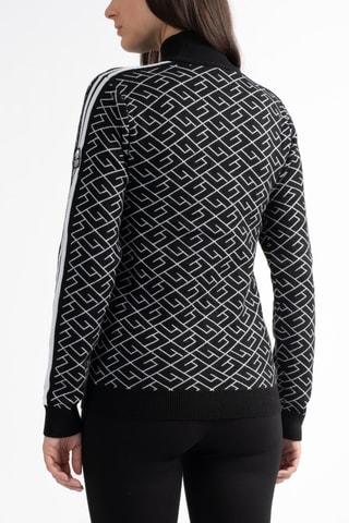 Pull en mérinos Ukon - Noir et blanc