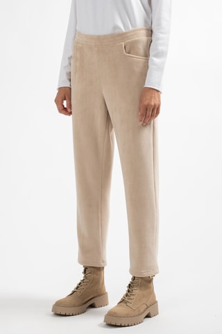Pantalon en velours taille haute Vodice - Beige