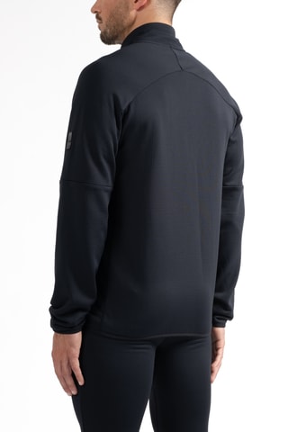 Veste regular polaire Lines - Bleu nuit et noir