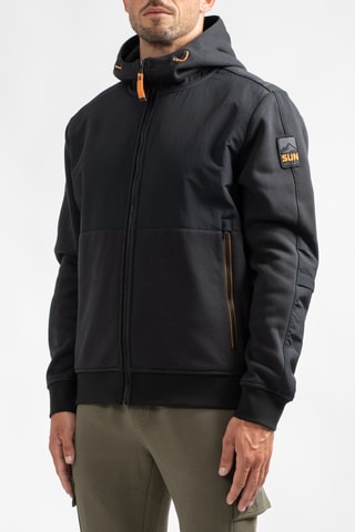 Veste à capuche Loay - Noir et orange