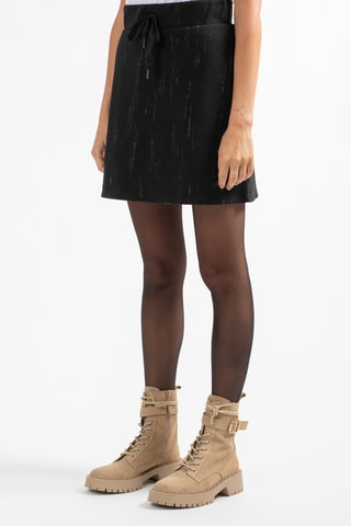 Jupe droite taille haute Ticino - Noir