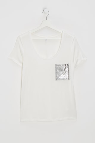 T-shirt Platten - Ecru