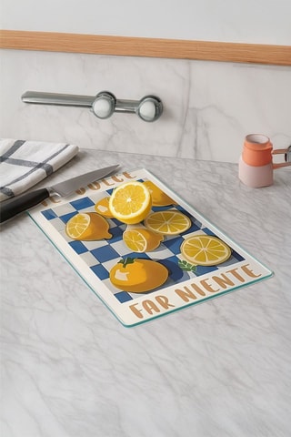 Planche à découper en verre trempé Il Dolce Far Niente - 30 x 40 cm